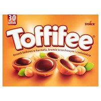 Toffifee Orzech laskowy w karmelu kremie orzechowym i czekoladzie 250 g (30 sztuk)