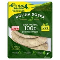 Dolina Dobra Kiełbasa biała parzona 100 % polskiego mięsa 375 g