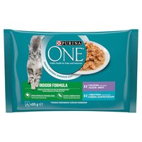 PURINA ONE Indoor Formula Karma dla kotów 340 g (4 x 85 g)