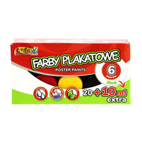 PENMATE KOLORI FARBY PLAKATOWE 30 ML 6 KOLORÓW