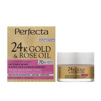 PERFECTA 24K GOLD&ROSE OIL LUKSUSOWY KREM PRZECIWZMARSZCZKOWY NA DZIEŃ I NA NOC 70+ 0,50ml