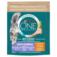 PURINA ONE Bifensis Coat & Hairball Karma dla kotów bogata w kurczaka 800 g