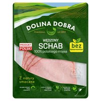 Dolina Dobra Wędzony schab 100 % polskiego mięsa 100 g