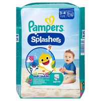 Pampers Splashers Baby Shark, 3, 12 Jednorazowe pieluchomajtki do pływania 6kg - 11kg