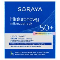 Soraya Hialuronowy Mikrozastrzyk Krem przeciwzmarszczkowy 50+ 50 ml