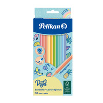 Pelikan Kredki drewniane, pastelowe, 12 kolorów