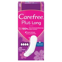 Carefree Plus Long Wkładki higieniczne świeży zapach 40 sztuk