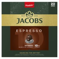 Jacobs Espresso Intenso Kawa mielona w kapsułkach 104 g (20 sztuk)