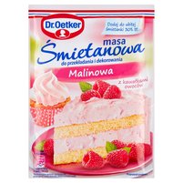 Dr. Oetker Masa śmietanowa malinowa 86 g