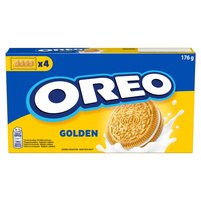 Oreo Golden Ciastka z nadzieniem o smaku waniliowym 176 g (16 sztuk)