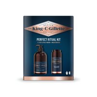 King C. Gillette Zestaw podarunkowy: oczyszczanie 3 w 1, 350 ml, środek nawilżający 100 ml