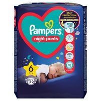 Pampers Night Pants Pieluchomajtki, rozmiar 6, 19 sztuk, 15kg+