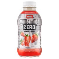 Müller Müllermilch Zero Napój mleczny o smaku truskawkowym 400 g