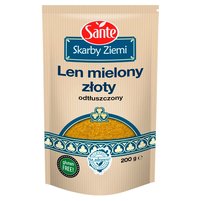 Sante Skarby Ziemi Len mielony złoty odtłuszczony 200 g