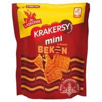 Lajkonik Krakersy mini o smaku bekon 100 g