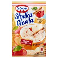 Dr. Oetker Słodka Chwila Mleczny ryż z jabłkami i cynamonem 58 g