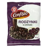 Wiodąca marka rodzynki w czekoladzie 80g