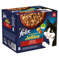 Felix Sensations Jellies Karma dla kotów wiejskie smaki w galaretce 2,04 kg (24 x 85 g)