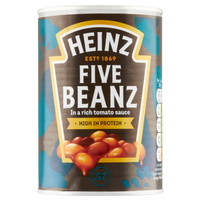 Heinz 5 rodzajów fasoli w sosie pomidorowym 415 g