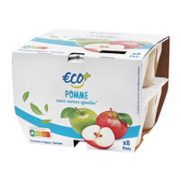 Eco+ przecier jabłkowy 8x100g