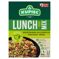 Kupiec Lunch Mix Kasza gryczana kasza jęczmienna soczewica zielona czarnuszka 400 g (4 x 100 g)