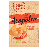 Acapulco Chipsy kukurydziane smażone o smaku chilli pikantne 125 g