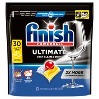 Finish Quantum Ultimate Lemon Kapsułki do mycia naczyń w zmywarce 375 g (30 sztuk)