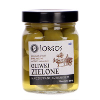 Iorgos oliwki zielone nadziewane czosnkiem 350g