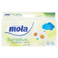 Mola Sensitive Rumianek + wit. E Papier toaletowy 8 rolek