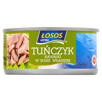 Łosoś Ustka Tuńczyk kawałki w sosie własnym 170 g