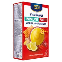 Krüger Vital Power Immuni Forte Wspiera odporność, Miód, cytryna, Imbir, Witamina C