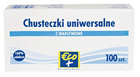 ECO+ CHUSTECZKI UNIWERSALNE 100 SZTUK