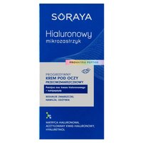 SORAYA Hialuronowy mikrozastrzyk Progresywny krem pod oczy przeciwzmarszczkowy 15 ml