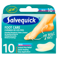 Salvequick Foot Care Mix Plastry na pęcherze i otarcia 10 sztuk