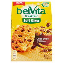 belVita Breakfast Ciastka zbożowe z kawałkami czekolady 250 g