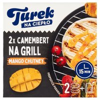 Turek Na ciepło Camembert na grill mango chutney 230 g (2 x 100 g + 30 g)