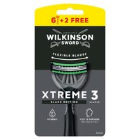 Wilkinson Sword Xtreme 3 Black Edition Jednorazowe maszynki do golenia 6 sztuk