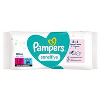 Pampers Sensitive Chusteczki nawilżane dla niemowląt 1 opakowanie zawiera 80 chusteczek