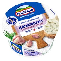 Hochland Kanapkowy kremowy serek twarogowy z czosnkiem i ziołami 130 g