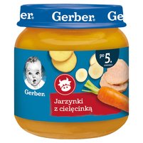 Gerber Jarzynki z cielęcinką dla niemowląt po 5. miesiącu 125 g