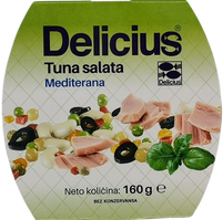 Delicius sałatka śródziemnomorska z tuńczykiem 160g