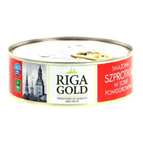 RIGA GOLD SMAŻONA SZPROTKA Z W SOSIE POMIDOROWYM 240G