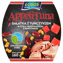 Łosoś Ustka AppetiTuna Sałatka z tuńczykiem w stylu meksykańskim z warzywami 160 g