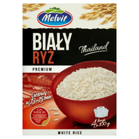 Melvit Premium Ryż biały 400 g (4 torebki)