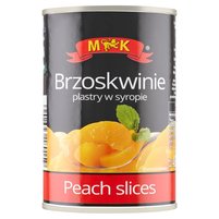 MK Brzoskwinie plastry w lekkim syropie 420 g