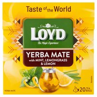 Loyd Yerba mate z miętą trawą cytrynową i skórką cytryny 34 g (20 x 1,7 g)