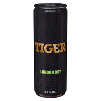 Tiger Gazowany bezalkoholowy napój energetyzujący o smaku London Dry 250 ml