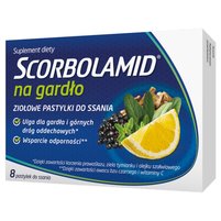 Scorbolamid na Gardło x 8 tabl. do ssania /DISPLAY x 12/