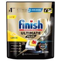 Finish Ultimate Plus Lemon Kapsułki do mycia naczyń w zmywarce 439,2 g (36 sztuk)