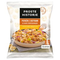 Proste Historie Pierożki z grzybami w sosie śmietanowym 450 g